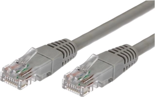 Netwerkkabel RJ45 UTP Cat6A 1 m grijs