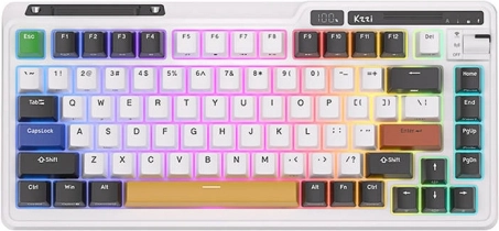 Draadloos mechanisch toetsenbord Royal Kludge K75 Pro RGB met hot‑swap switches