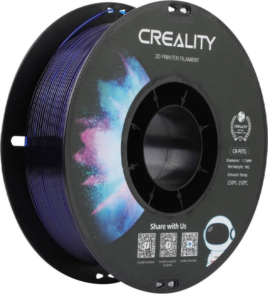 Creality CR-PETG filament 1,75 mm transparant blauw 1 kg