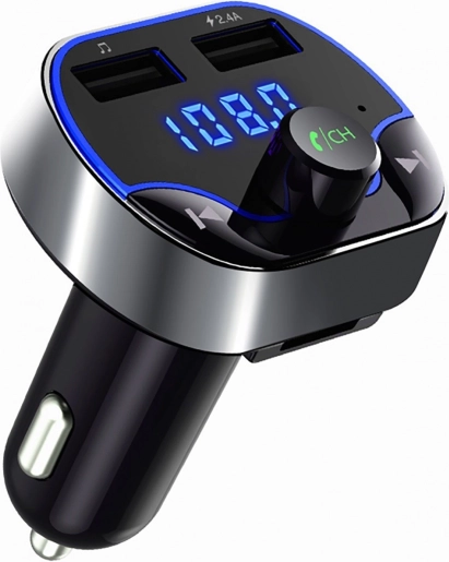 FM-transmitter Bluetooth voor de auto met USB en ondersteuning voor MP3, WMA, FLAC en WAV