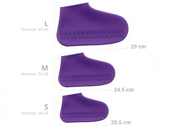 Rubberen waterdichte schoenbeschermers maat "35-39" - wit