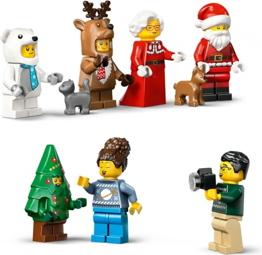 Collectie kerstminifiguren