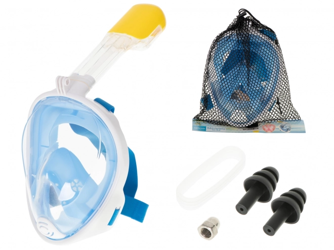 Volledig inklapbaar duikmasker, maat S/M, kleur blauw