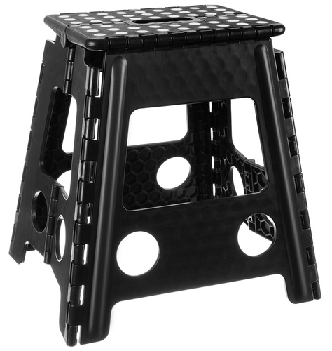 Opvouwbare kruk zwart-wit 39 cm