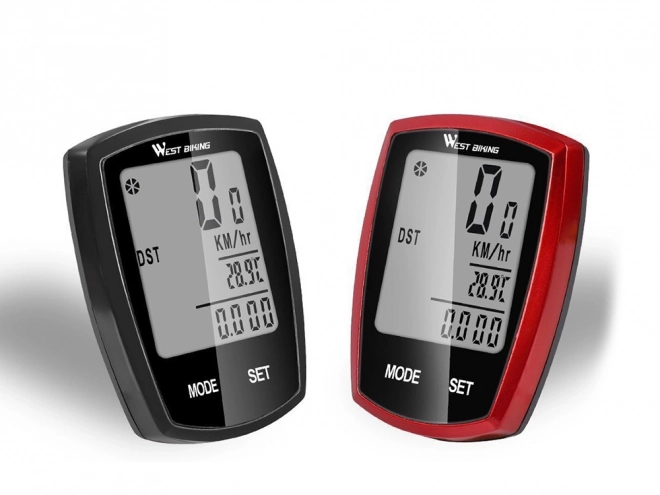 Draadloze waterdichte snelheidsmeter met LCD-scherm voor fiets