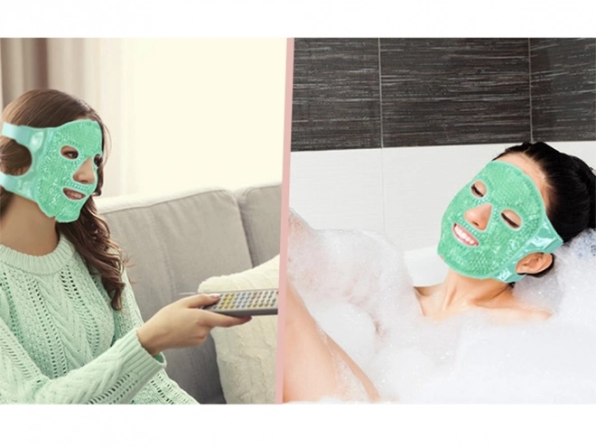 Verkoelende verwarmende gezichtsmasker gel voor ogen relx – groen