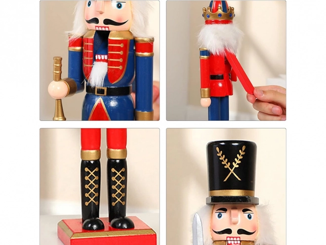 Houten notenkraker soldaat kerstdecoratie