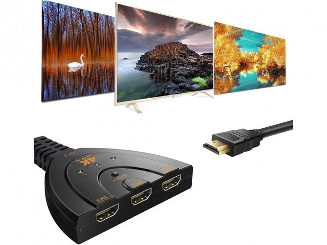 Hdmi 3-poort 4k schakelaar