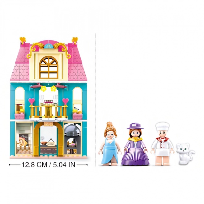 Sluban Girls Dream Village M38-B0875 Twee verdiepingen huis met zolder