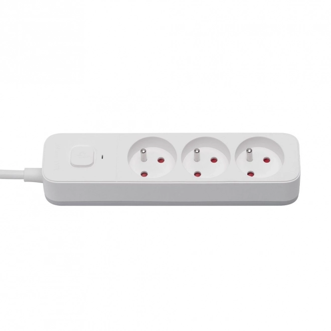 Overspanningsbeveiligingsstrook Savio met 3 stopcontacten en 1,5 m kabel