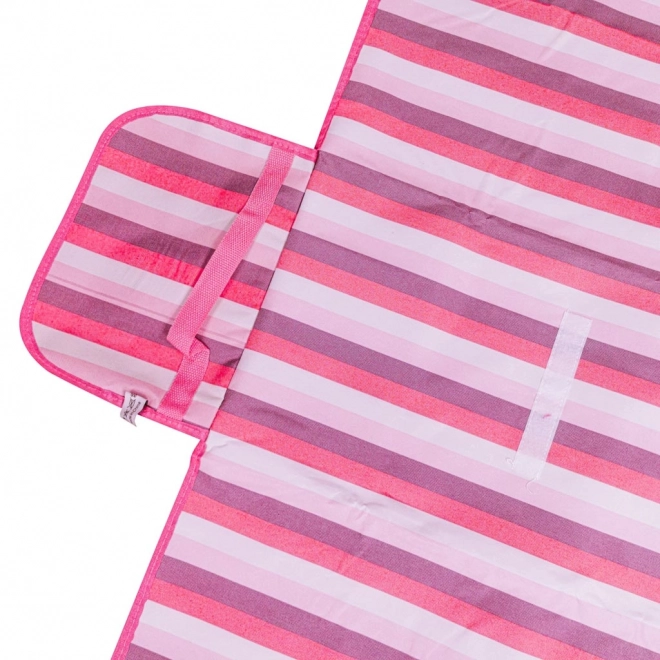 Roze opvouwbare strand- en picknickdeken
