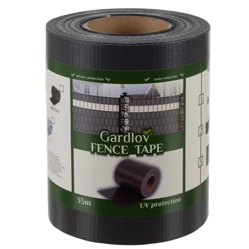 Tape voor afrastering 19cmx35m 450g/m2 antraciet 23696