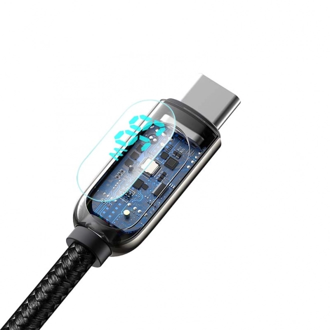 Baseus Kabel display USB naar Type-C, 66W, 2 m (zwart)