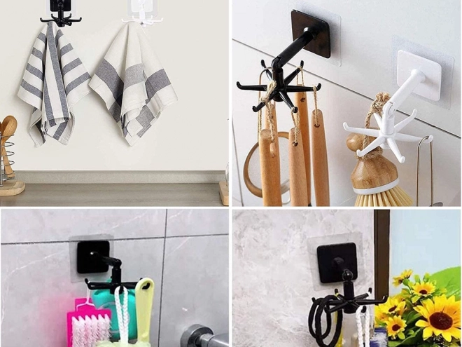 Draaibare organizer voor wandmontage voor keuken en badkamer
