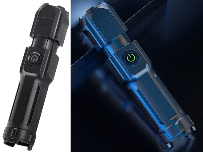Oplaadbare tactische LED-zaklamp met zoomfunctie