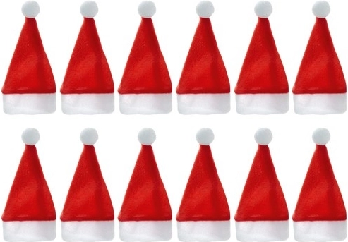 Bestekhoes - Kerstmutsjes, 12 stuks. Ruhhy 22303