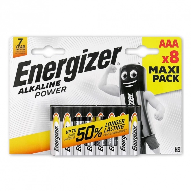 Batterij Energizer Alkaline Power AAA 8 stuks