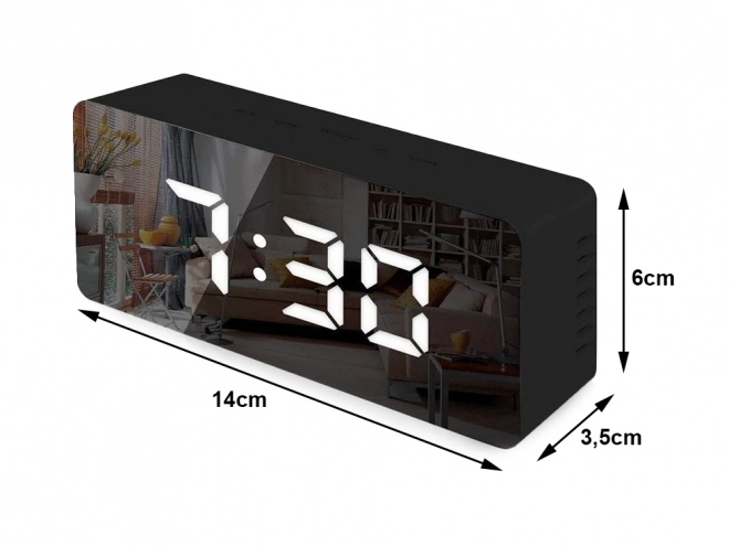 Multifunctionele spiegel LED wekker