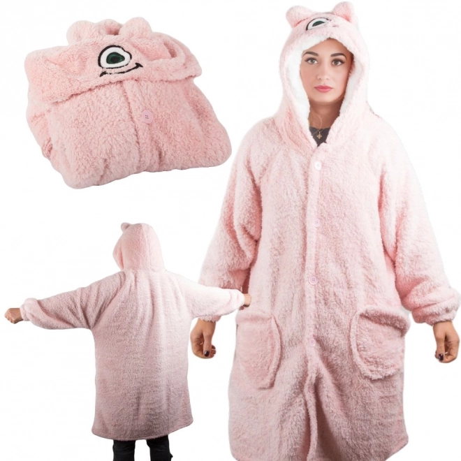 Warme oversized trui deken met capuchon