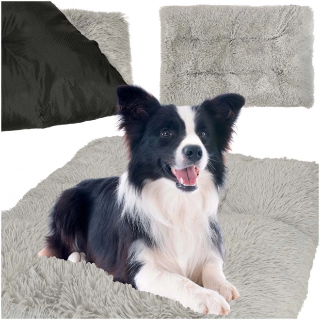 Honden- en kattenbed grijs