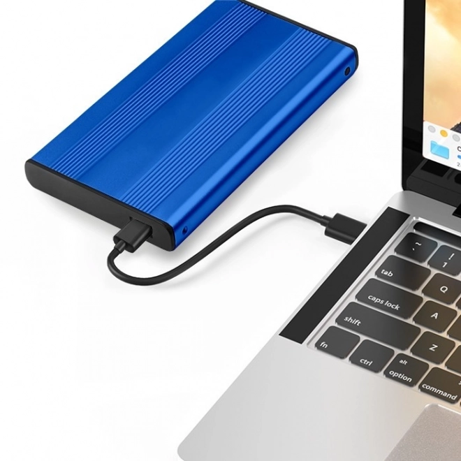 Extern harddisk/SSD-behuizing 2.5" SATA3 USB 3.0 Blauw