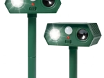 Ultrasone zonne-ongedierteverjager met PIR-sensor, set van 2 stuks