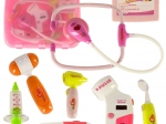 Dokterset in koffertje met effecten roze