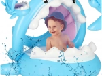 Kinderen opblaasbare waterstoel met baldakijn – haai, tot 23 kg