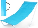 Opvouwbare strandligstoel met tas, blauw