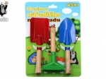 kinder tuingereedschap Mol – metaal en hout, set van 3 stuks