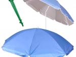 Strand- en tuinzonnescherm met UV-bescherming 150 cm, blauw