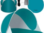 Zelfopzettend strandtent 190 × 120 × 86 cm TRIZAND