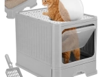 Purlov gesloten kattenbak met lade en schepje 50 × 36 × 38 cm
