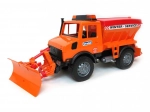Bruder Mercedes-Benz Unimog strooier met sneeuwschuif
