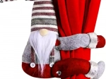 Kerstkabouter met klittenband om te hangen en gordijnen te omhelzen