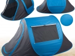 Zelfuitklappende strandtent met UV-bescherming, blauw