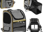 Opvouwbare transportrugzak voor katten en honden met transparante voorzijde