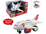 ČSA vliegtuig met aankondigingen van de gezagvoerder en stewardess op vliegwiel 20 cm