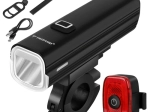 Trizand LED-fietslamp 1000 lm USB-C met powerbank (voor + achter)
