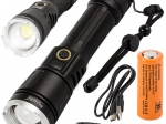 Militaire tactische zaklamp met Cree XHP160 LED en zoom