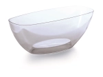 Transparente ovale schaal voor orchideeën 36 cm COUBI