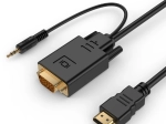 HDMI-naar-VGA converter met 3,5 mm audio, 3 m, zwart