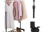 Telescopische kledingrek op wielen