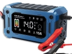 Microprocessorgestuurde oplader 12 V 15 A met reparatie- en onderhoudsmodus, LCD, voor AGM, GEL en LiFePO4