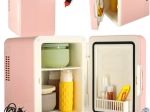 Elektrische draagbare mini-koelkast 2-in-1 roze 4L