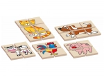 Dierenpuzzel van hout