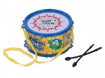 Kunststof kinderdrum met riem en stokken 16 × 9 cm