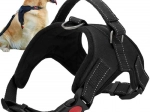 Drukvrije hondenharnas M, zwart