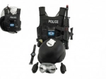 Politieset – pistool en helm met accessoires, kunststof 38 cm