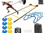 Grote trainingsset – coördinatieladder, pionnen en mini-hindernissen XXL